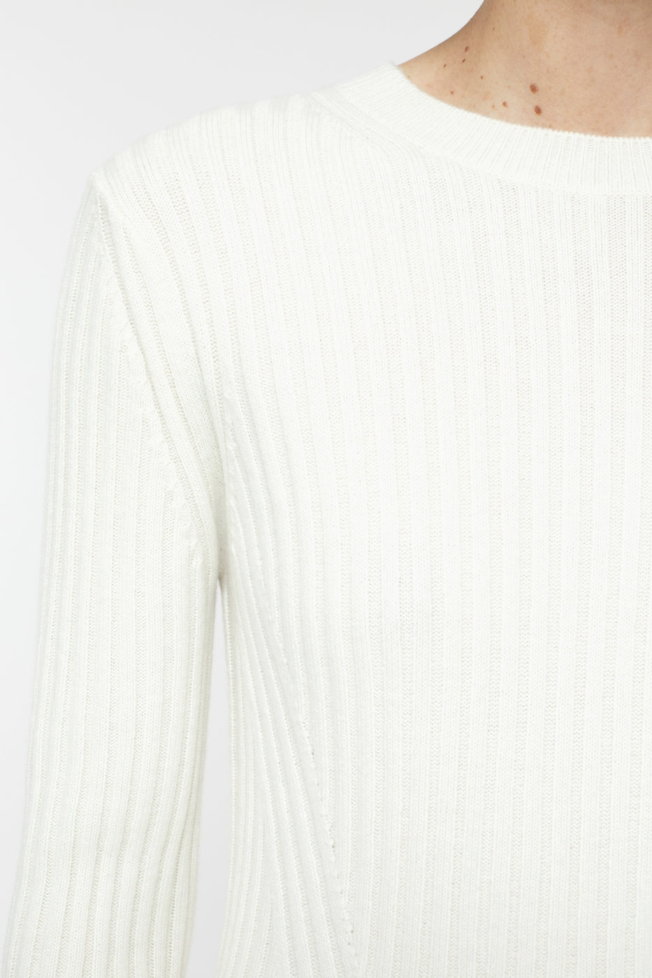 Crew Neck Long Sleeve - Ivory - Femme
