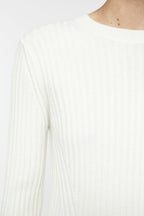 Crew Neck Long Sleeve - Ivory - Femme