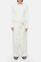 Crew Neck Long Sleeve - Ivory - Femme