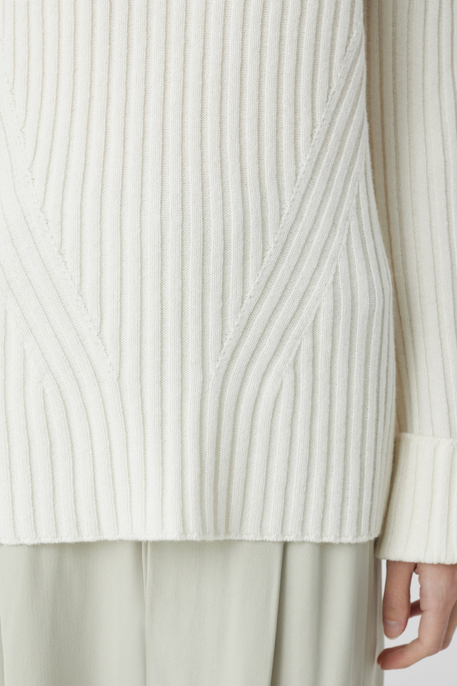 Crew Neck Long Sleeve - Ivory - Femme