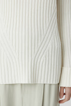 Crew Neck Long Sleeve - Ivory - Femme