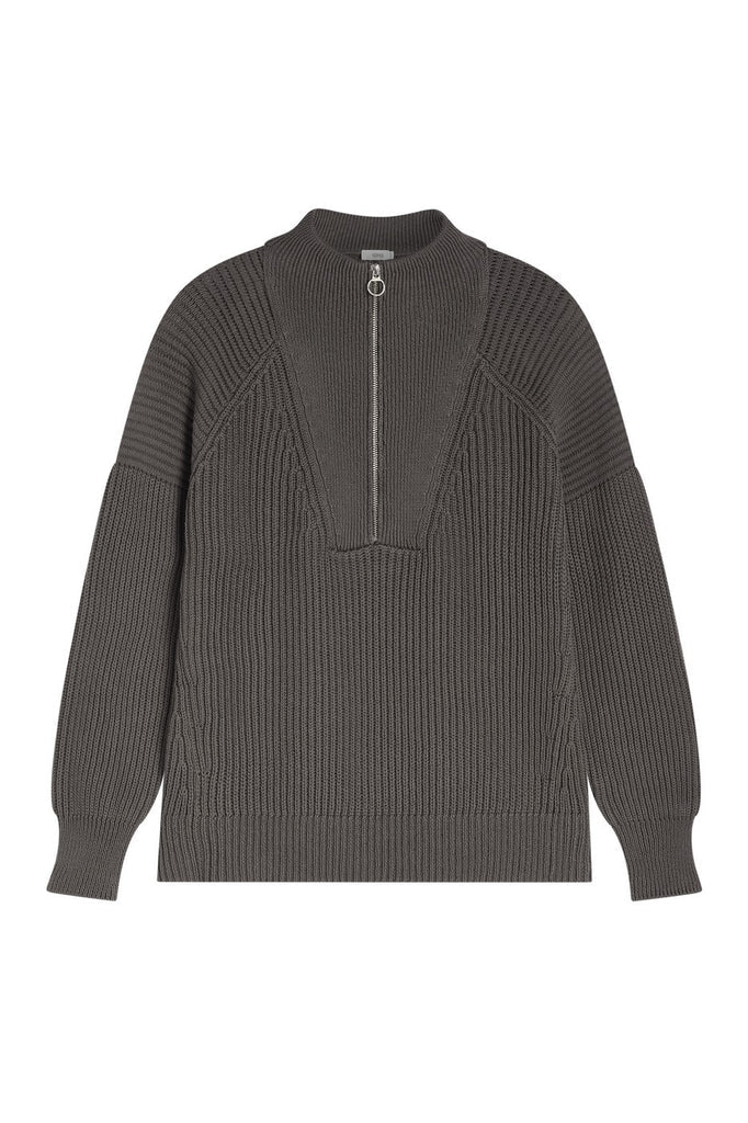 Closed - Pull Zip Troyer - Dark Nickel - Femme