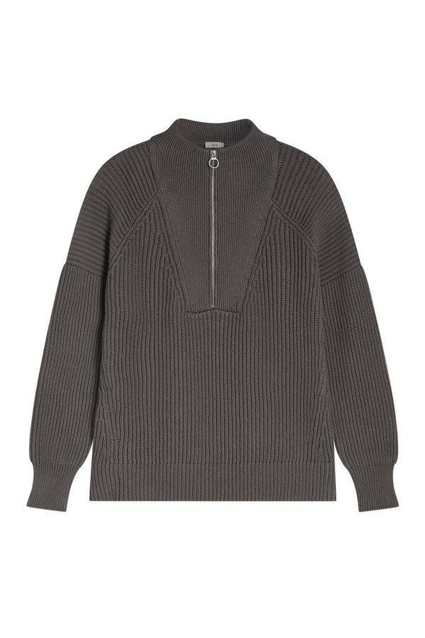 Closed - Pull Zip Troyer - Dark Nickel - Femme