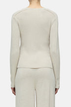 Scoop Neck Longsleeve - Sabbia Beige - Femme