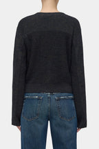 Cropped Cardigan - Smokey Blue - Femme