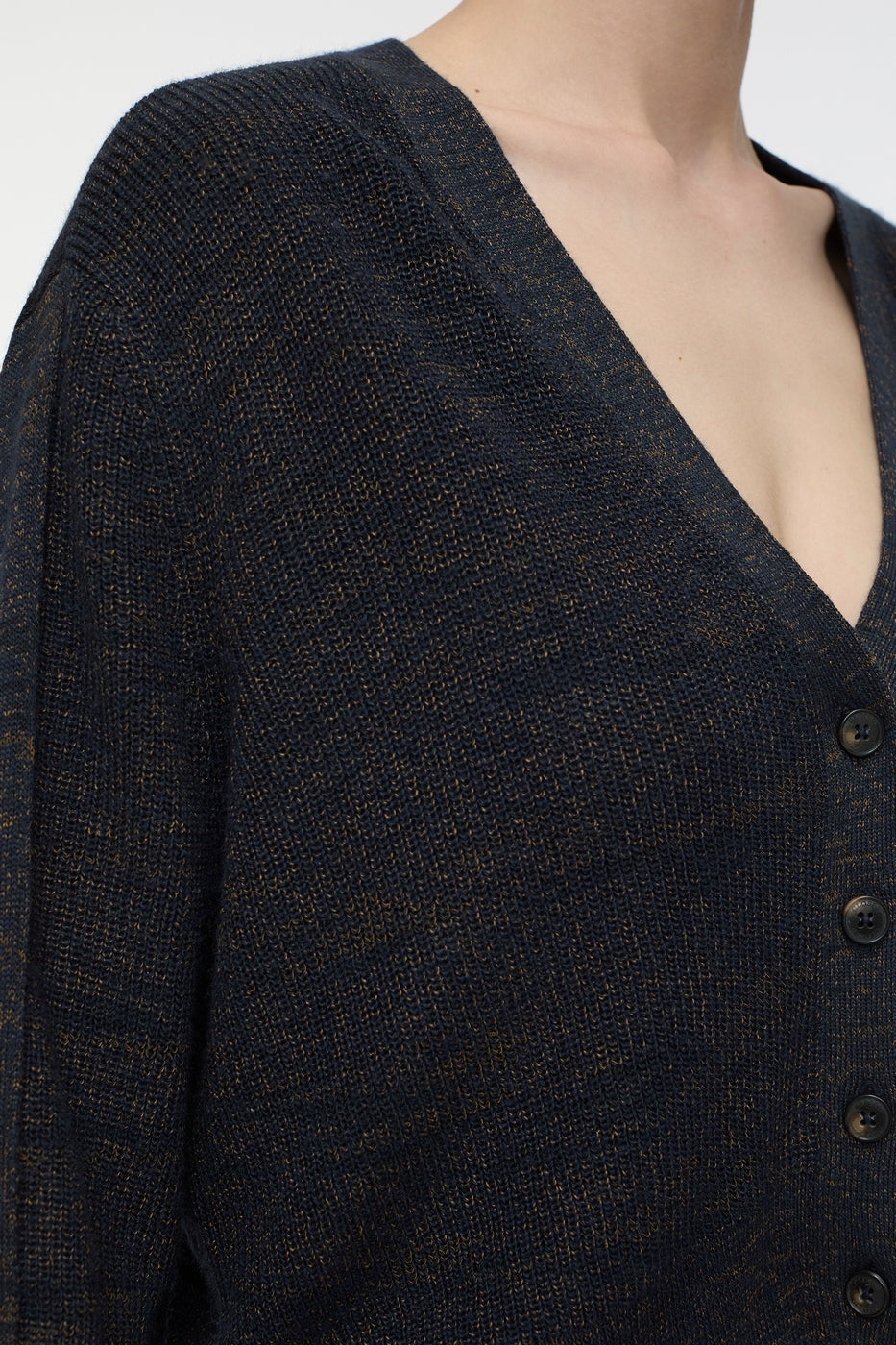 Cropped Cardigan - Smokey Blue - Femme