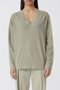 Vneck Long Sleeve - Grey Marble - Femme