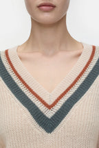 Deep V-Neck - Albicocca - Femme