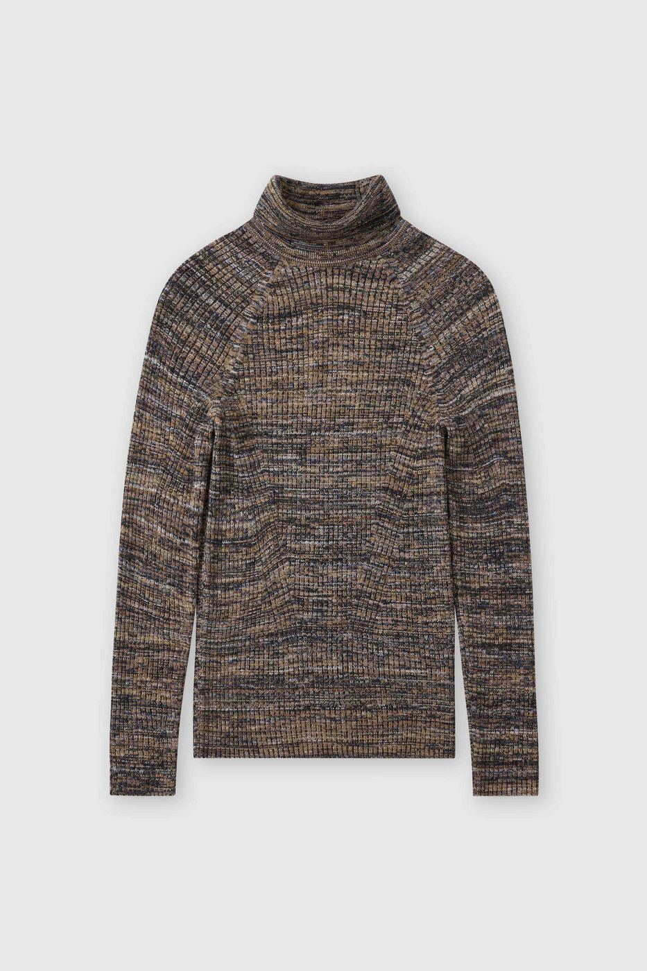 Rib Turtleneck - Blue Heather - Femme