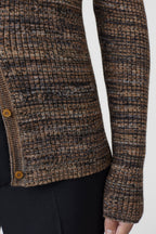 Rib Turtleneck - Blue Heather - Femme