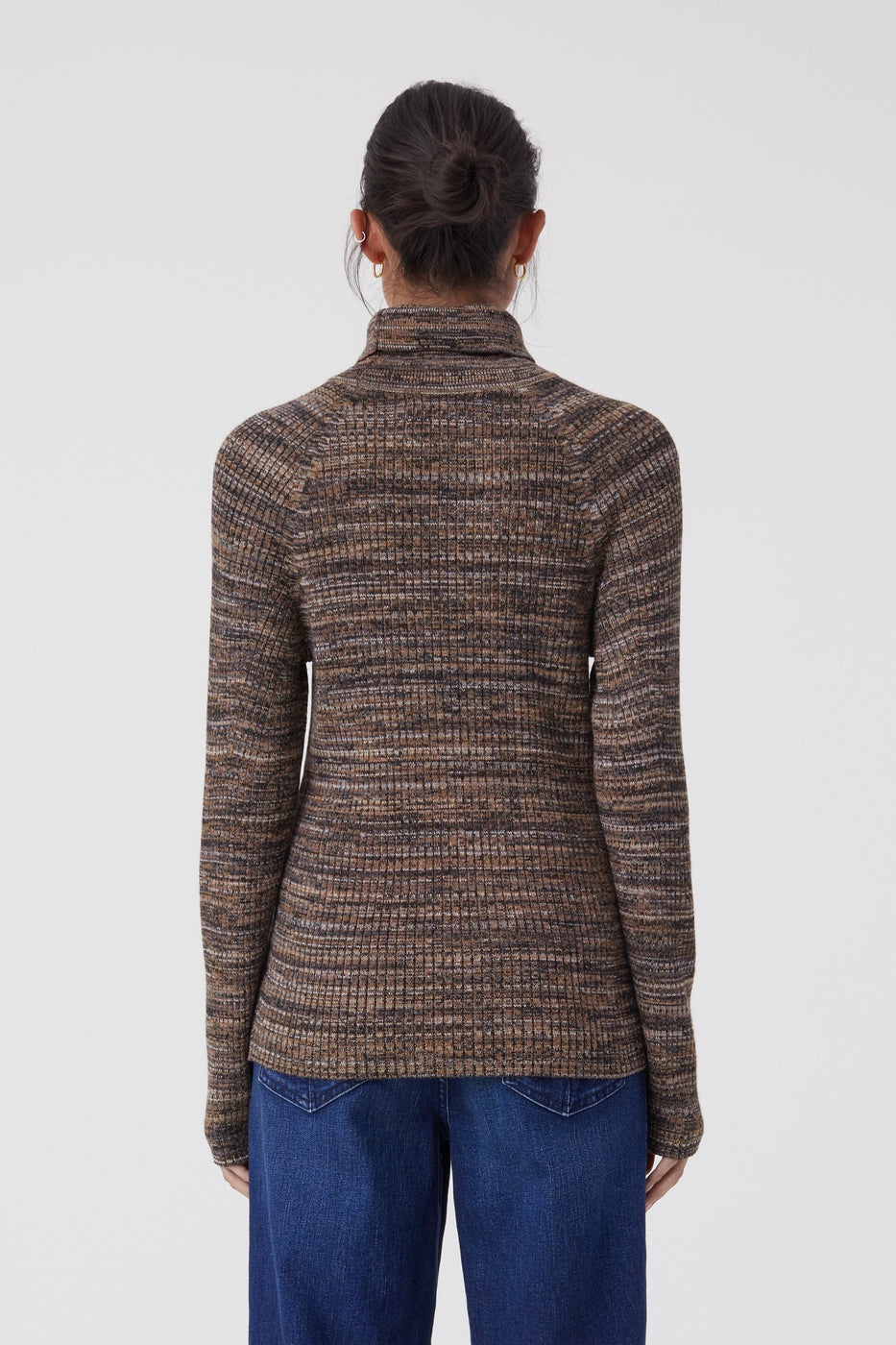Rib Turtleneck - Blue Heather - Femme