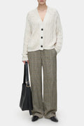 V Cardigan Long Sleeve - Ivory - Femme