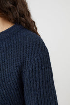 Crew Neck Long Sleeve - Dark Night - Femme