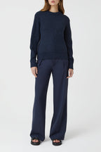Crew Neck Long Sleeve - Dark Night - Femme