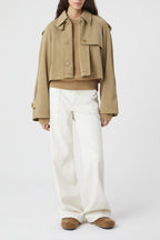 Crew Neck Long Sleeve - Brown Marble - Femme