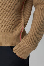 Crew Neck Long Sleeve - Brown Marble - Femme