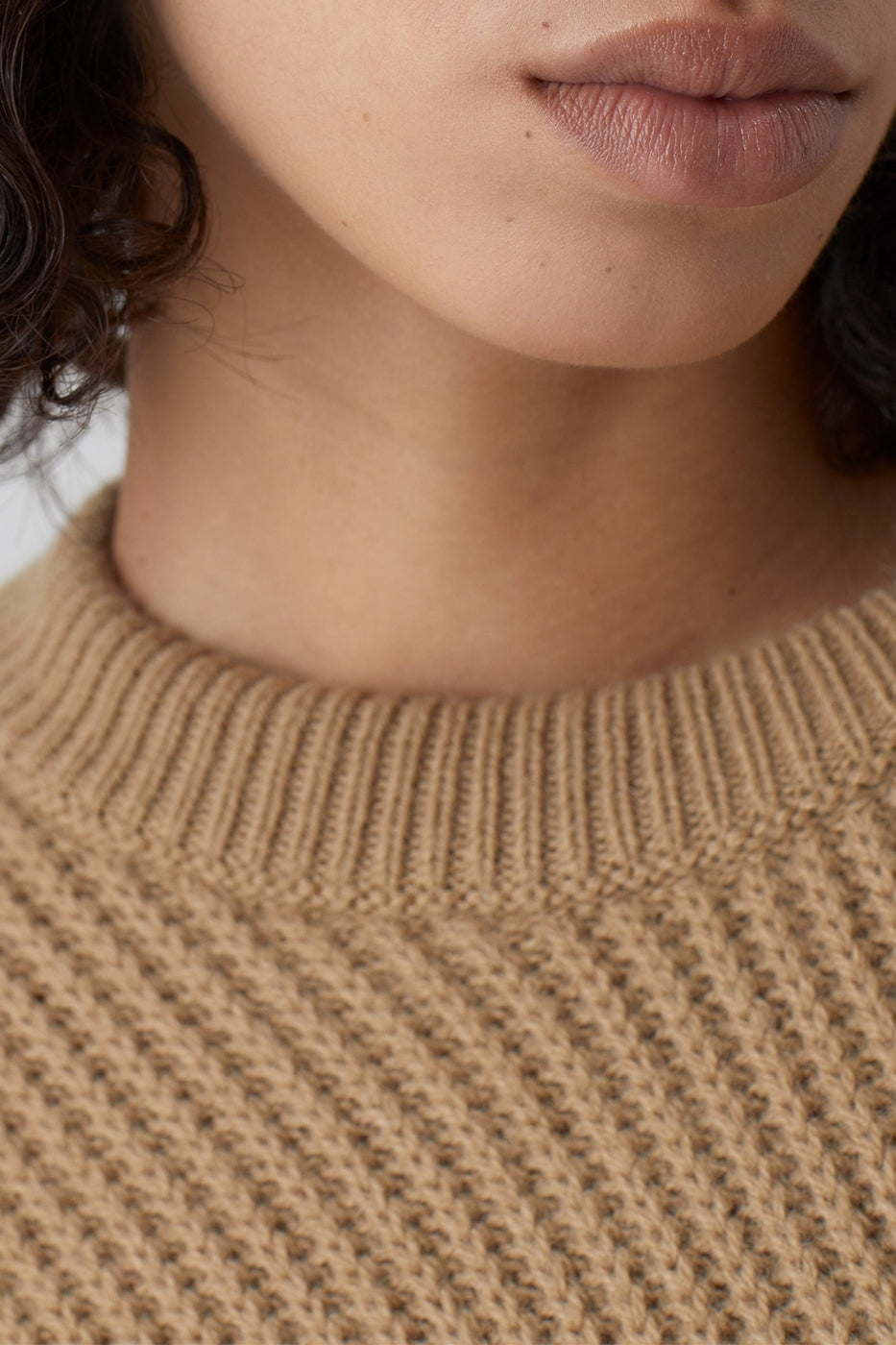Crew Neck Long Sleeve - Brown Marble - Femme