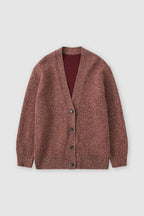 V Cardigan Long Sleeves - Jam - Femme