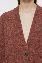 V Cardigan Long Sleeves - Jam - Femme