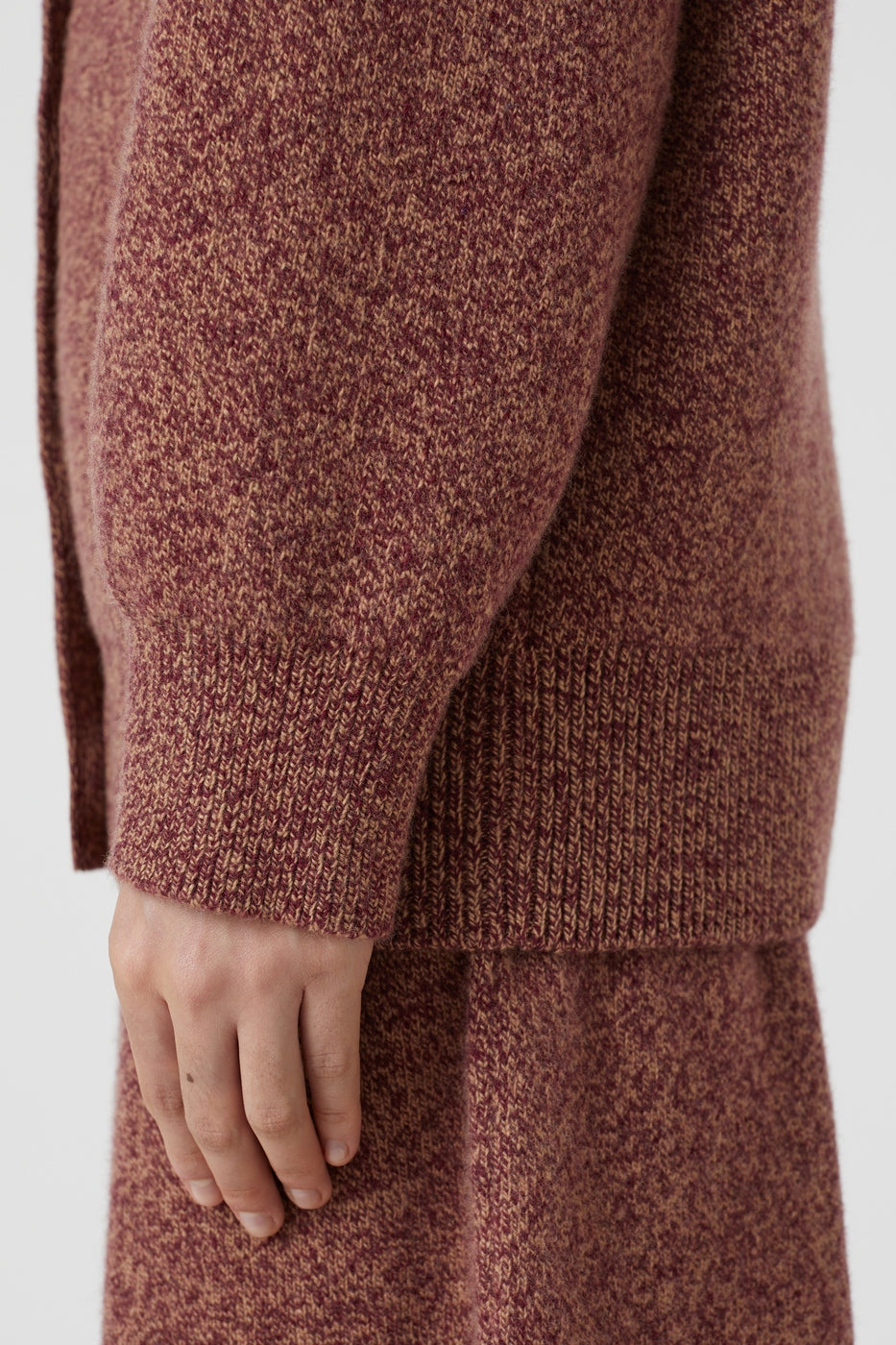 V Cardigan Long Sleeves - Jam - Femme