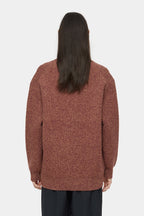 V Cardigan Long Sleeves - Jam - Femme