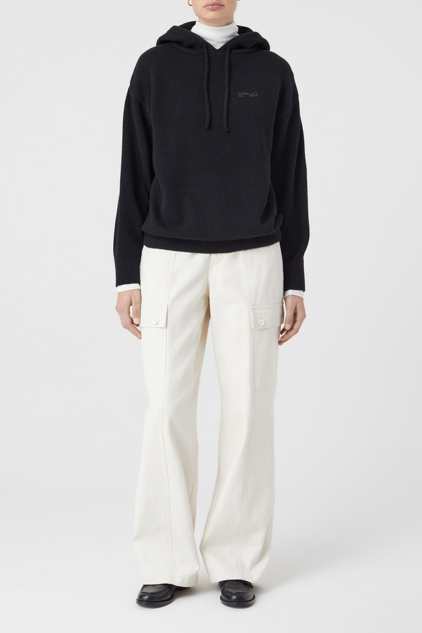 Hoody Long Sleeve - Black - Femme
