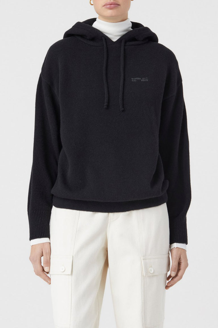 Hoody Long Sleeve - Black - Femme