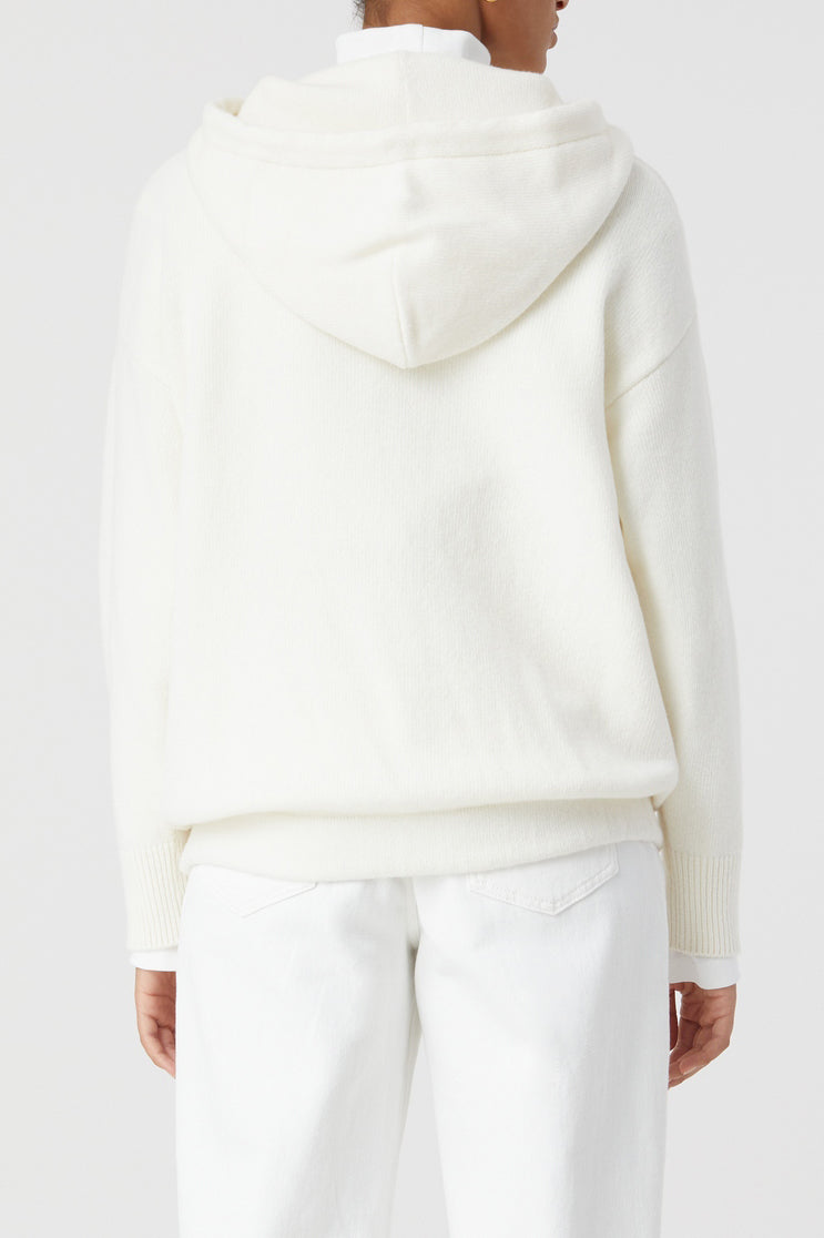 Hoody Long Sleeve - Ivory - Femme