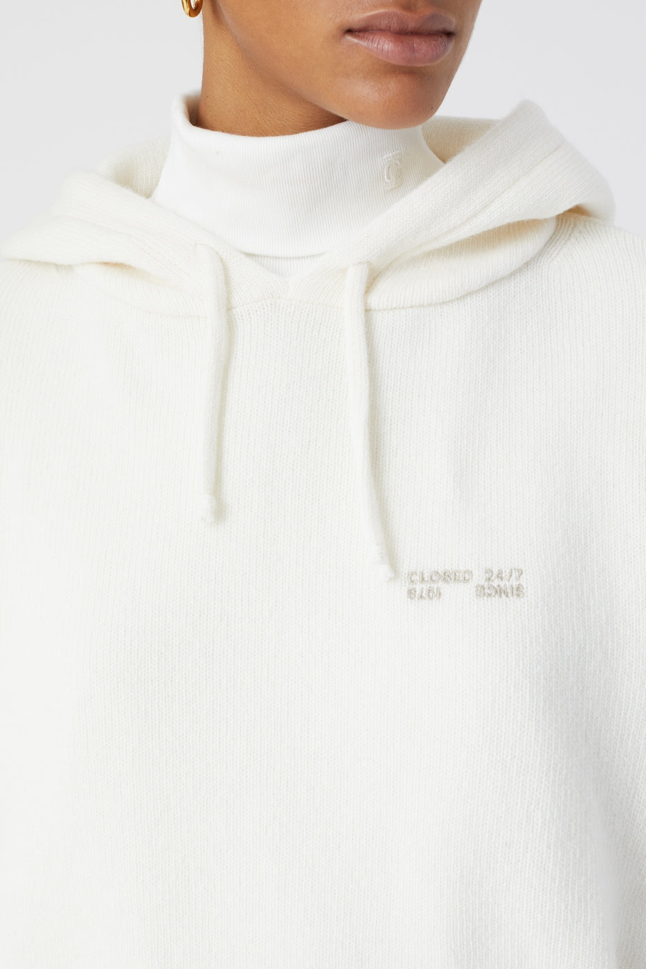 Hoody Long Sleeve - Ivory - Femme