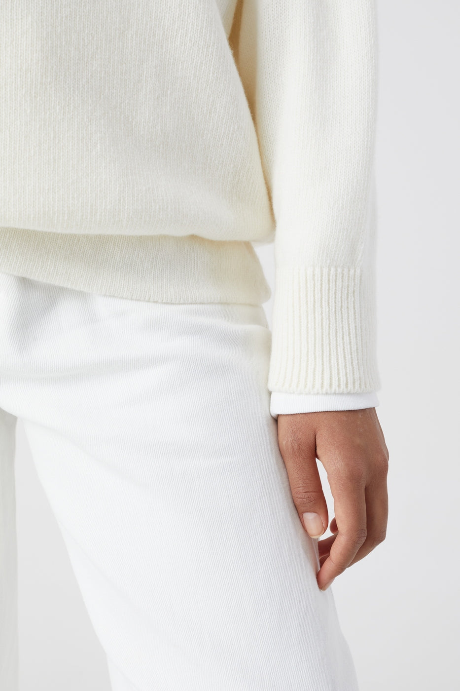 Hoody Long Sleeve - Ivory - Femme