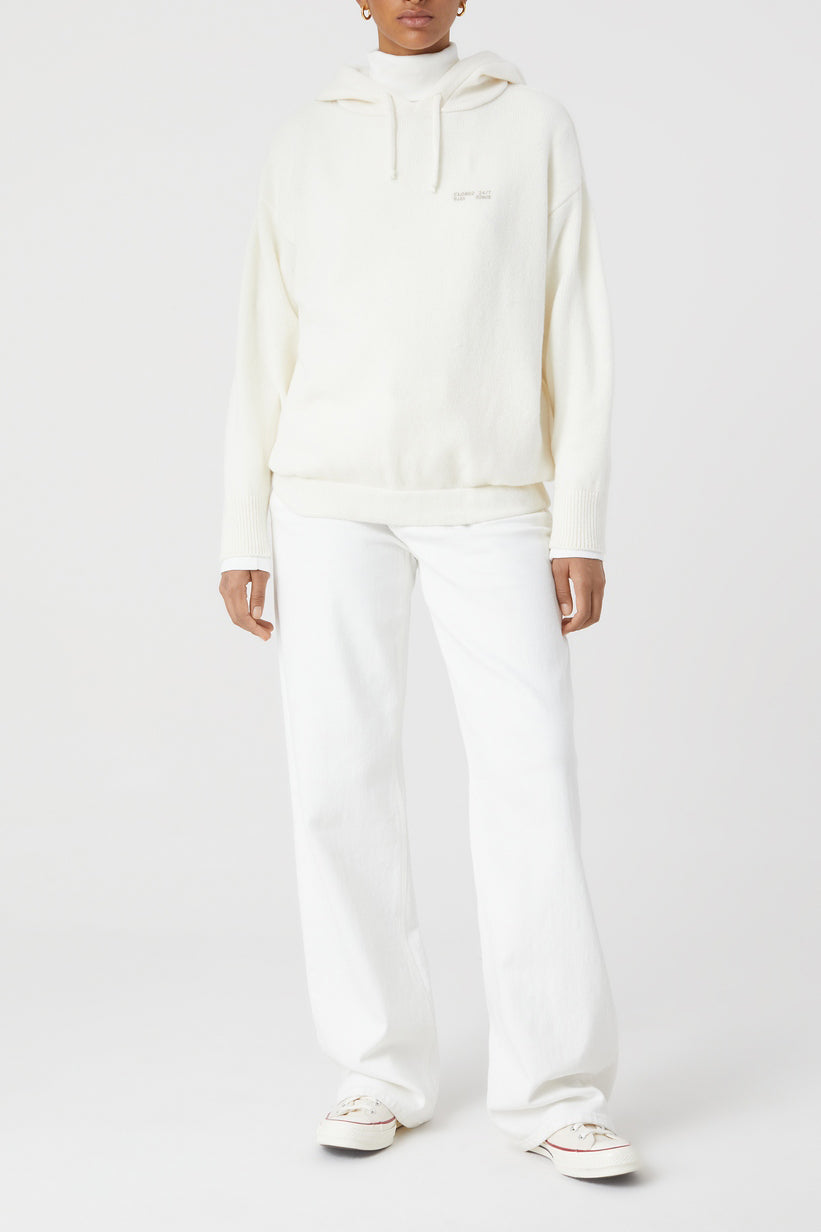 Hoody Long Sleeve - Ivory - Femme