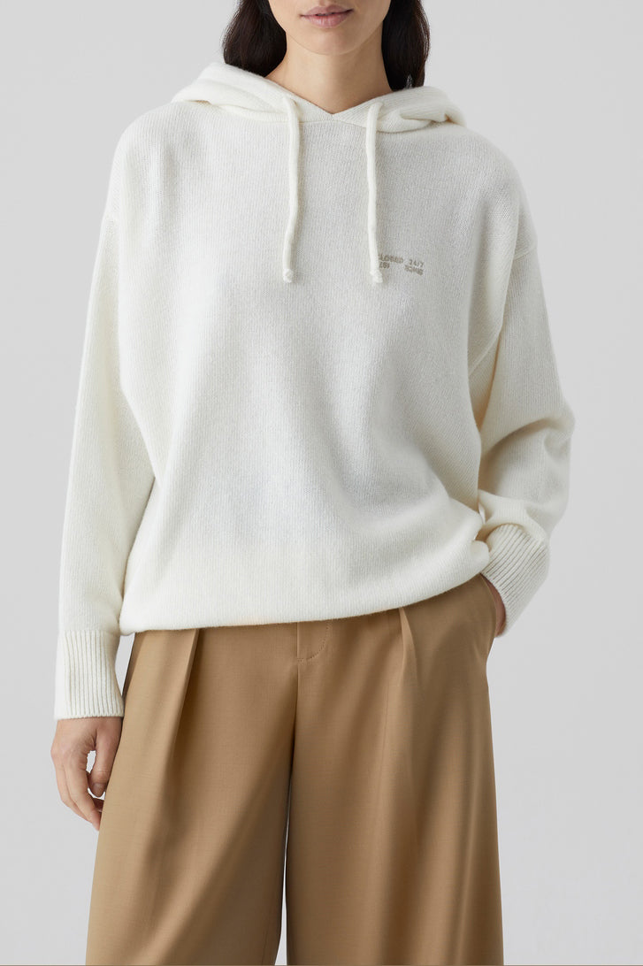Hoody Long Sleeve - Ivory - Femme