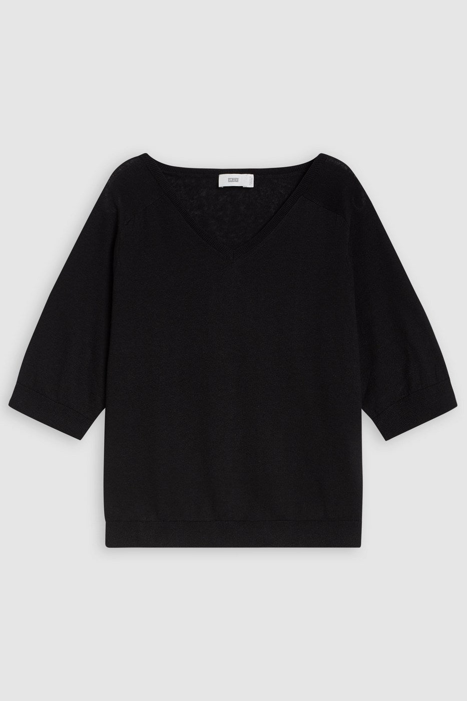 Crew Neck Short Sleeve - Black - Femme