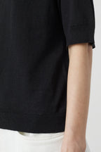 Crew Neck Short Sleeve - Black - Femme