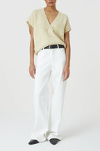 V Neck Vest - Elderflower - Femme