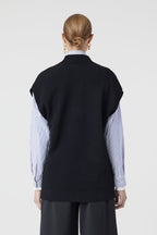 Sleeveless Halfzip - Black - Femme