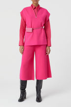 Sleeveless Halfzip - Rasperry Pink - Femme