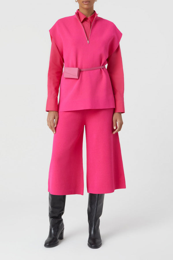 Sleeveless Halfzip - Rasperry Pink - Femme