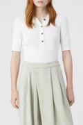 Polo Short Sleeve - White - Femme