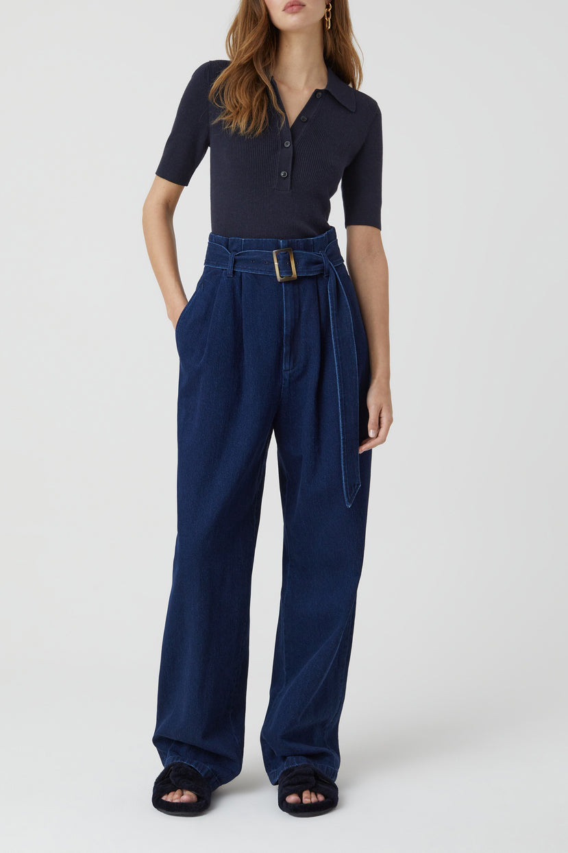 Polo Short Sleeve - Dark Night - Femme