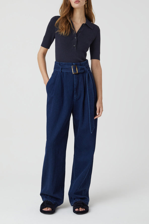 Polo Short Sleeve - Dark Night - Femme