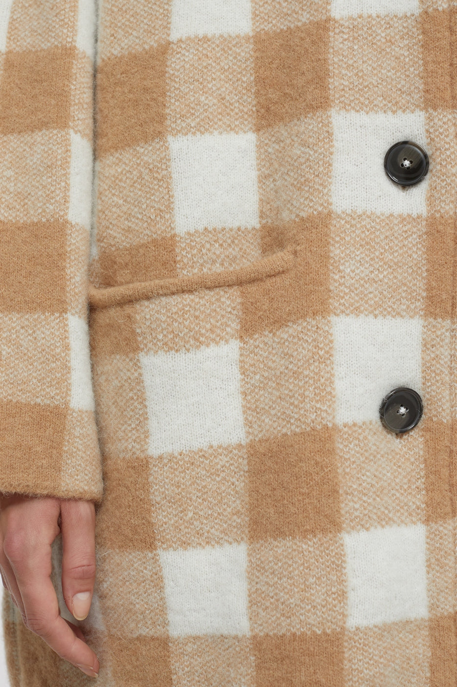 Knitted Shacket - Chino Beige - Femme