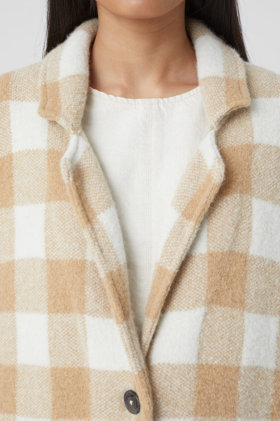 Knitted Shacket - Chino Beige - Femme