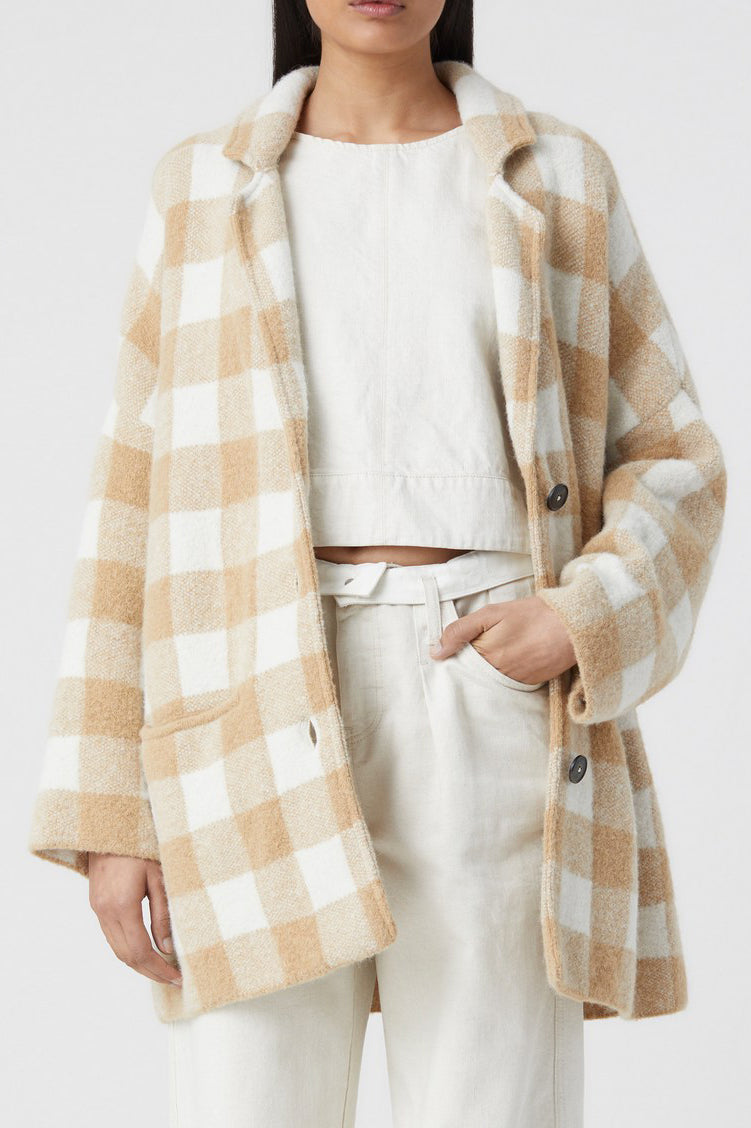 Knitted Shacket - Chino Beige - Femme