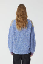 V Cardigan Long Sleeves - Multi Colour - Femme