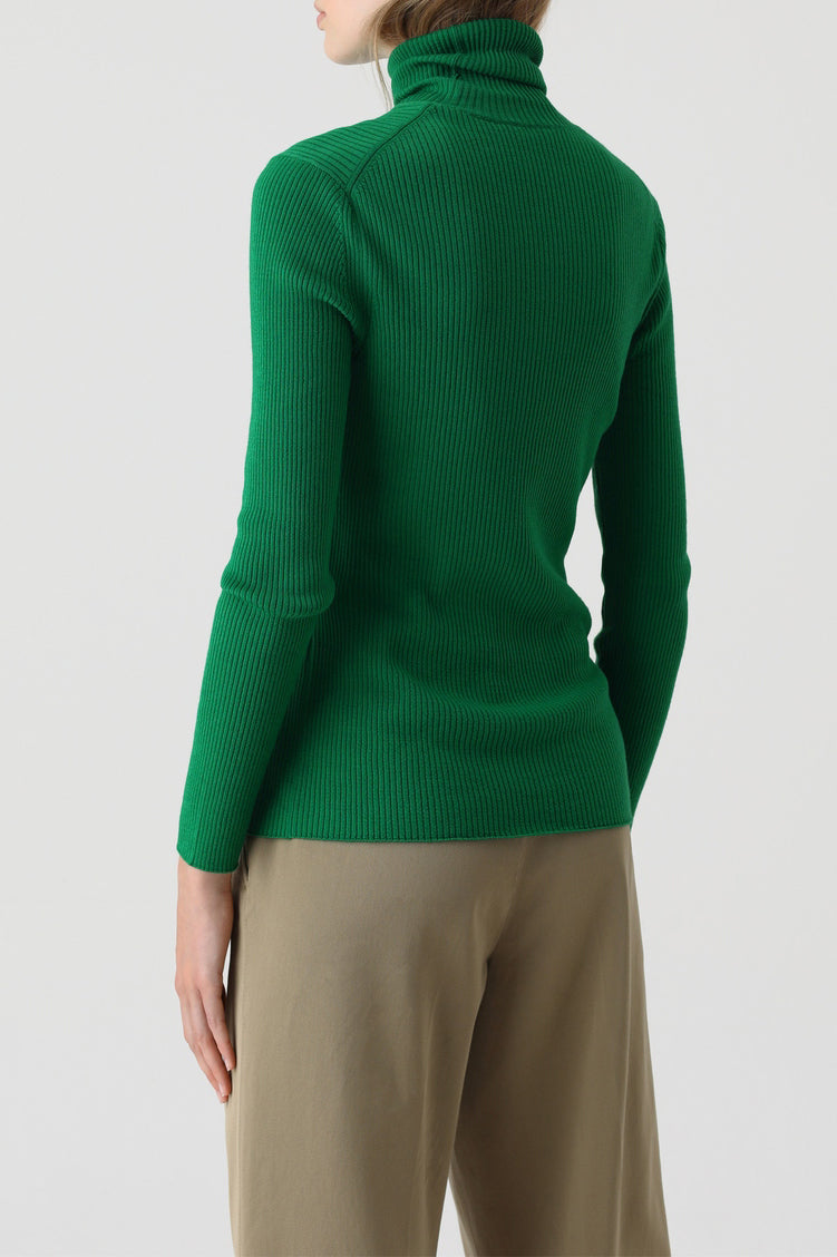 Slim Rolli Long Sleeve - Green Patina - Femme