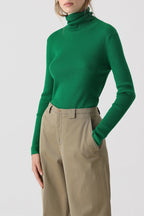 Slim Rolli Long Sleeve - Green Patina - Femme