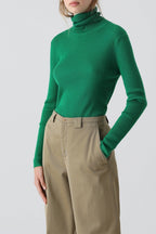 Slim Rolli Long Sleeve - Green Patina - Femme