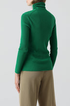 Slim Rolli Long Sleeve - Green Patina - Femme