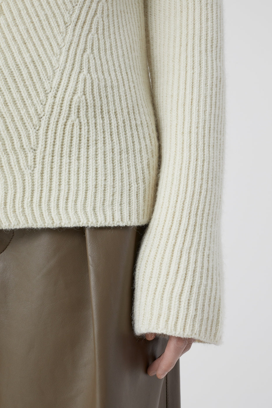 Turtleneck Long Sleeve - Ivory - Femme